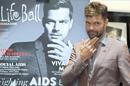 El cantante puertorriqueño Ricky Martin durante una rueda de prensa acerca del Life Ball 2014. EFE