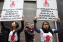 Un grupo de activistas de organizaciones sociales y de derechos humanos se manifiestan, en Lima. EFE/Archivo