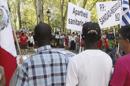 Integrantes de la Plataforma de Inmigrantes de Madrid, participaron junto a la 